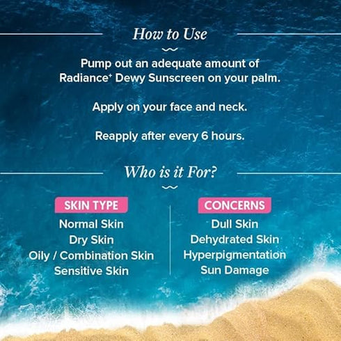 Aqualogica Men & Women Radiance+ Dewy Sunscreen